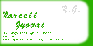 marcell gyovai business card